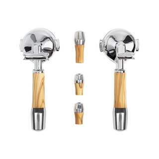 Wiedemann Griffset elegant für ECM Technika / Mechanika IV profi, Technika V, Elektronika II und Synchronika Siebträger Maschinen, Olive 1001004 - Kaffeewelt